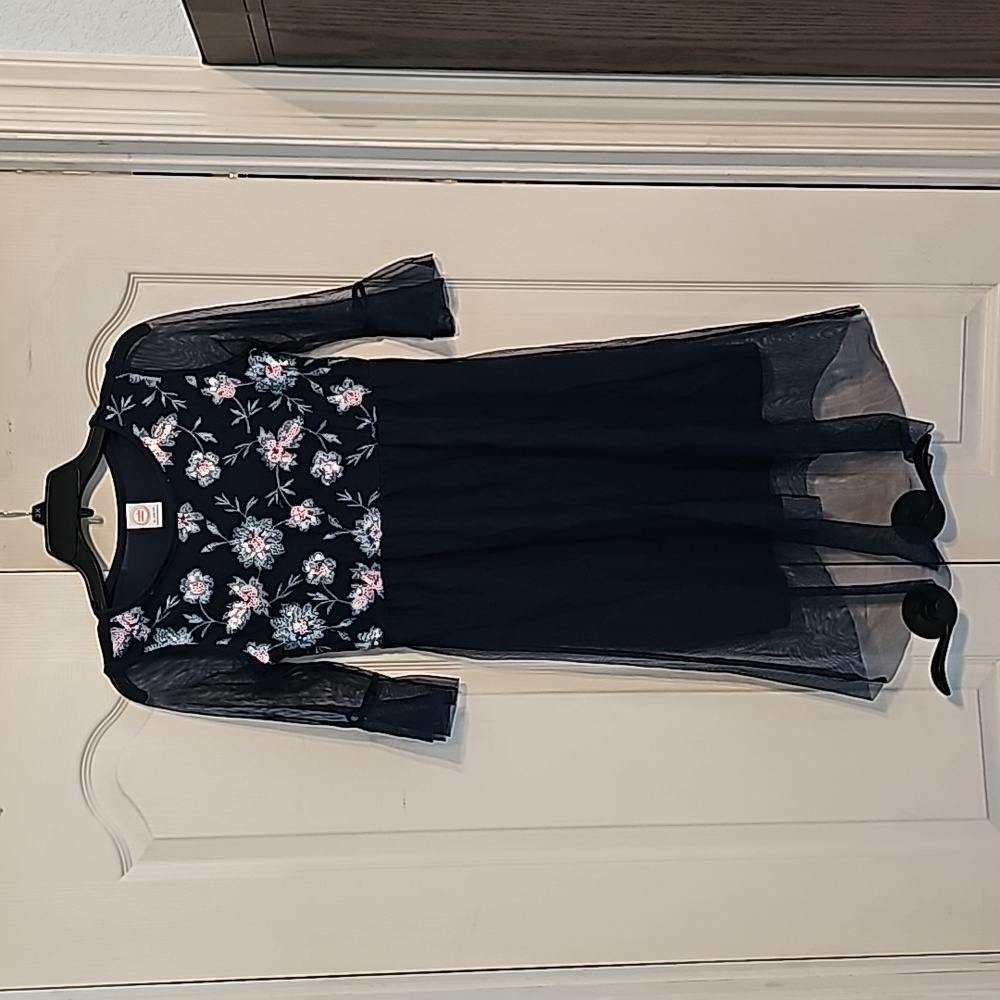 Deep blue girls dress